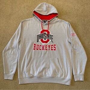 Colosseum Ohio State Buckeyes Pullover Hoodie Men’s Large Gray Pockets